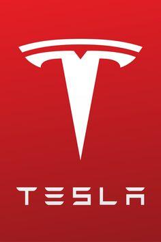 Red Triangular Automotive Logo - Tesla Logo. icon. Tesla logo, Tesla motors and Logos