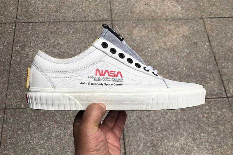 Shoes Hypebeast Logo - NASA X Vans Sk8 Hi & Old Skool Release Date