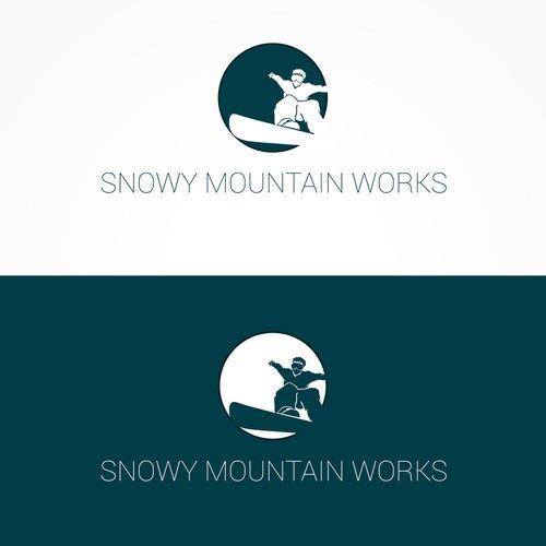 Snowy Mountain Logo - Custom Logo for outdoor tech company Snowy Mountain Works. Logo