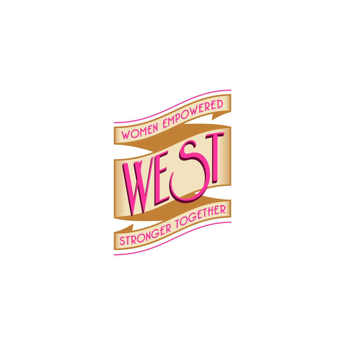 Twist Together Logo - Logo Design for WEST Women Empowered Stronger Together