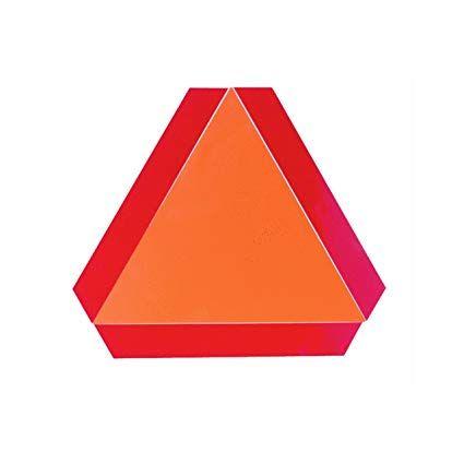 Red Triangular Automotive Logo - Amazon.com: Safety Vehicle Emblem SMV DECAL S276.5 Slow Moving ...