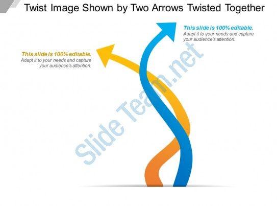 Twist Together Logo - Twist Image Shown By Two Arrows Twisted Together. PPT Image