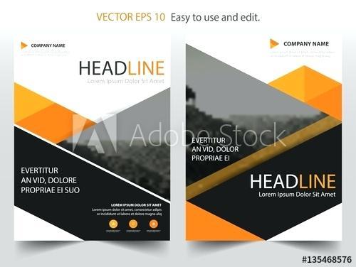 Yellow Triangle Company Logo - Leaflet And Brochure Yellow Black Triangle Vector Business Proposal ...
