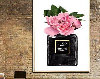 Pink Chanel Flower Logo - Chanel pink perfume