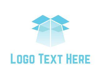 Light Blue Open-Box Logo - Open Logo Maker | BrandCrowd