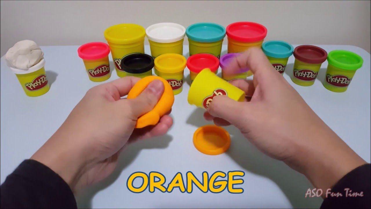 Red Yellow Brown Green Logo - Learn Colours with Playdoh 2 - White, Orange, Pink, Black, Yellow ...