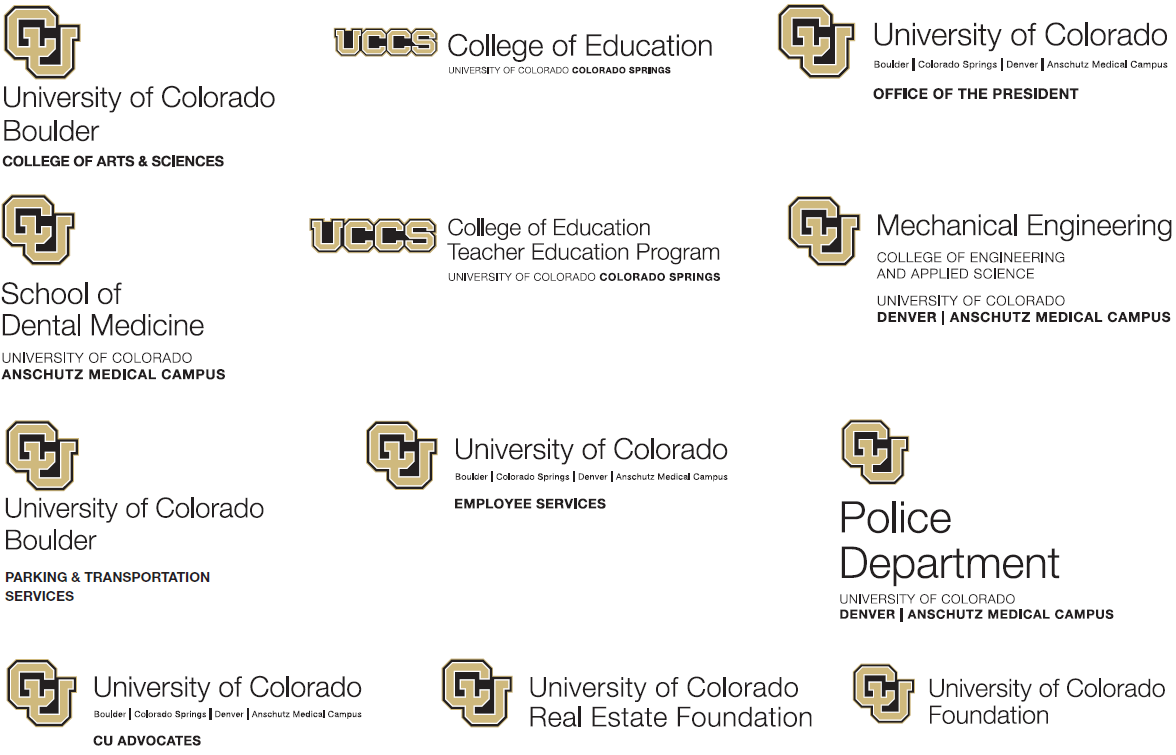 Anschutz Logo - Logo signature extensions. University of Colorado