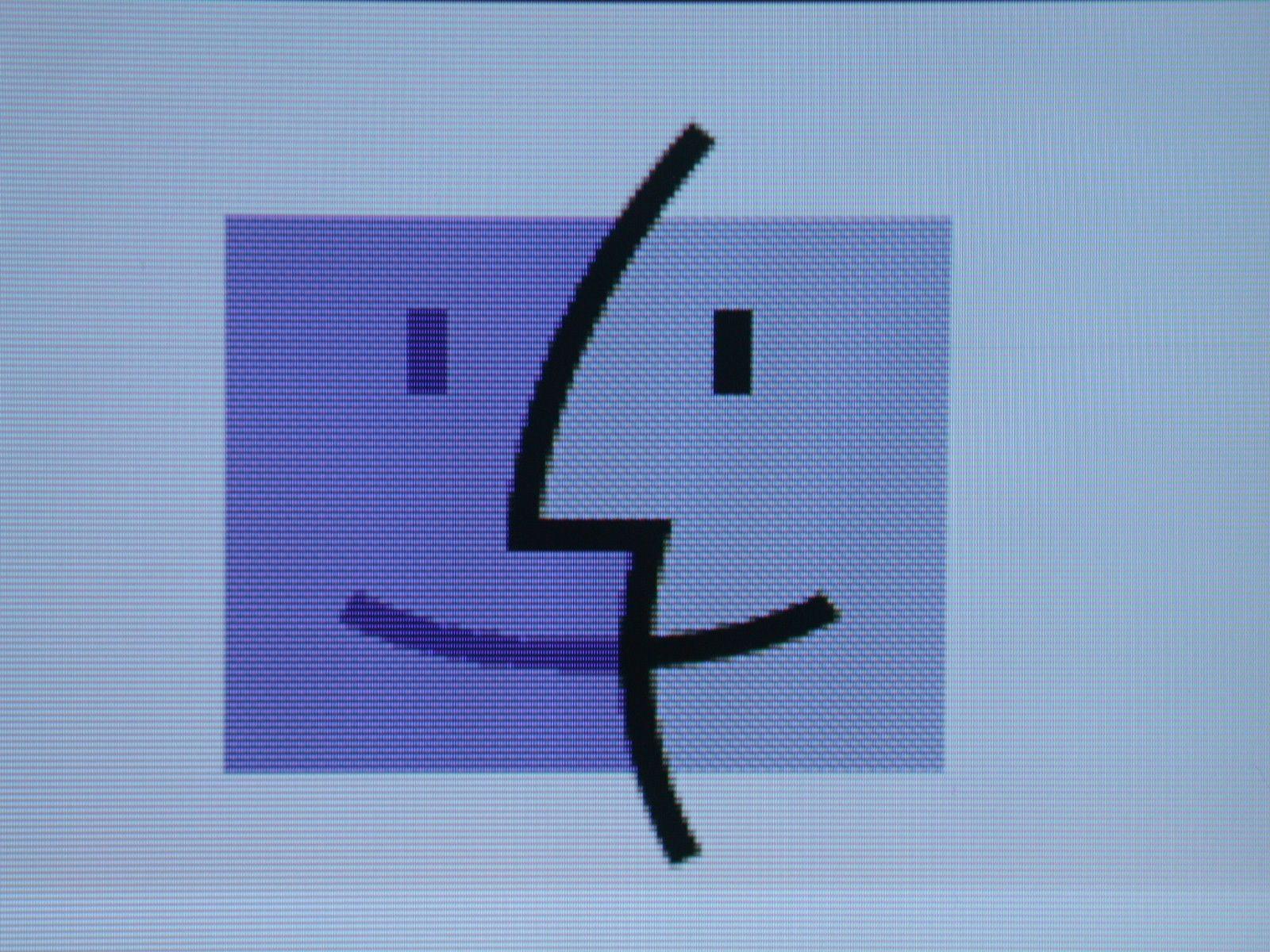 Apple Smile Logo - Blue square face Logos