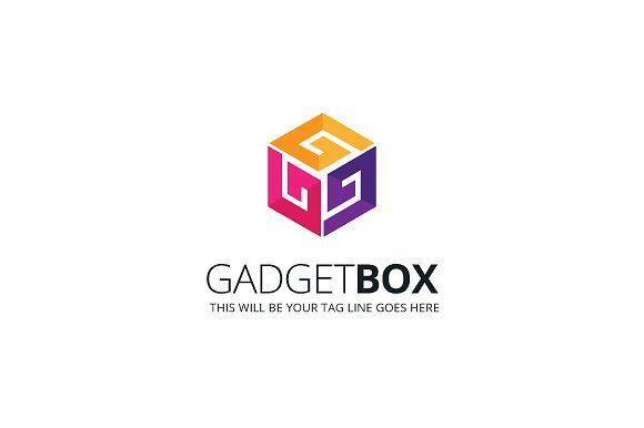 Plain Red Box Logo - Gadget Box Logo Template ~ Logo Templates ~ Creative Market