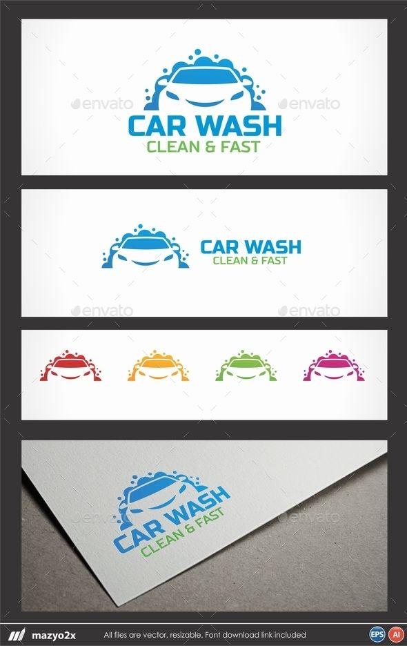 Clean Funny Logo - Car Wash Logo AI Illustrator, Resizable, CS, auto, auto body, Auto