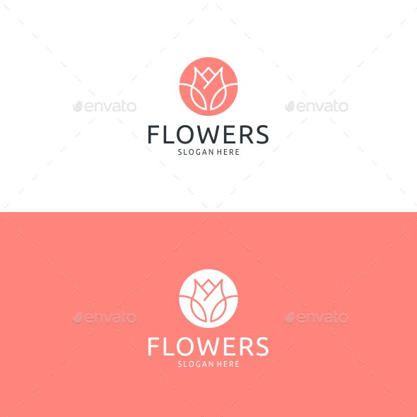 Perfume Flower Logo - Flower Logo Graphics, Designs & Templates from GraphicRiver