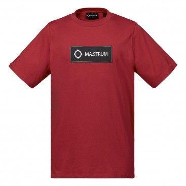 Plain Red Box Logo - T-Shirts - MA.STRUM