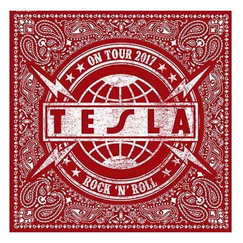 Tesla Band Logo - Tesla Official Store | On Tour Logo Bandana