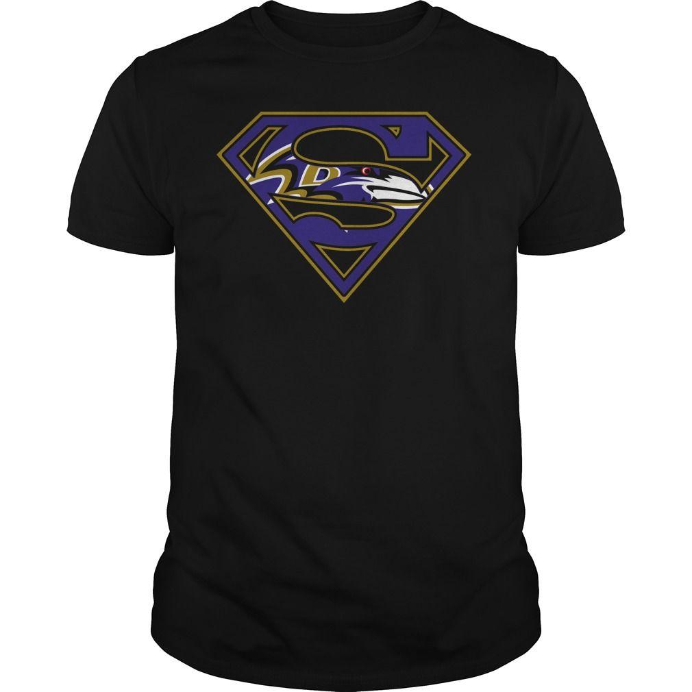 Ravens Superman Logo - Baltimore Ravens Superman Logo T Shirt T Shirts