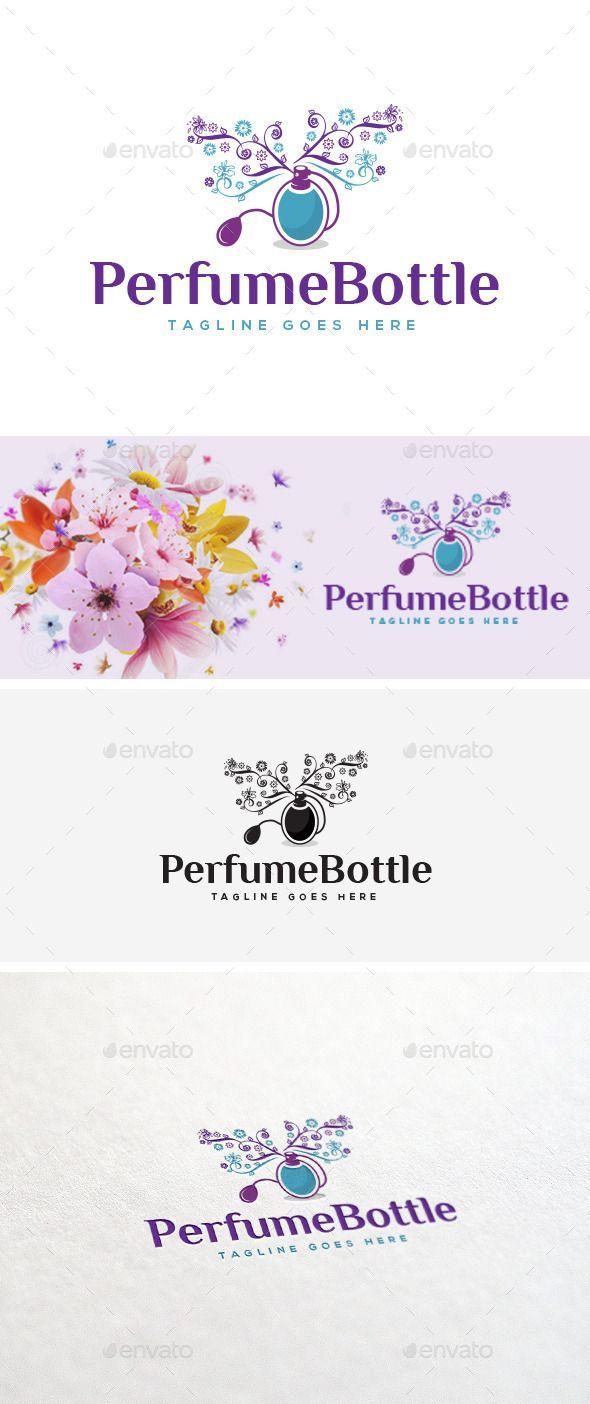 Perfume Flower Logo - Pin by Bashooka Web & Graphic Design on Flower Logo Design | Logo ...