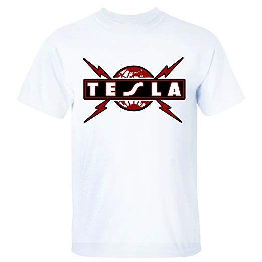 Tesla Band Logo - Amazon.com: XTOTO Men's Tesla Band Logo Cool T-shirts: Clothing