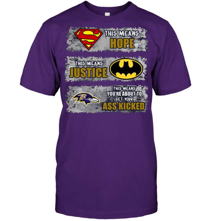 Ravens Superman Logo - Baltimore Ravens: Superman Means hope Batman Means Justice This