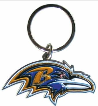 Ravens Superman Logo - Football - NFL - Baltimore Ravens Keychain - Siskiyou | OLDIES.com