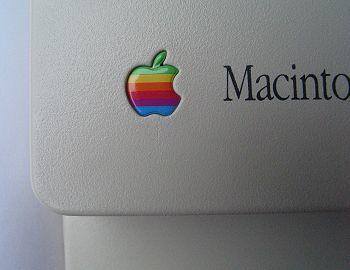 Rainbow Apple Logo - Original 'Rainbow' Apple HQ Signs Up for Auction, Bidding Starts at ...