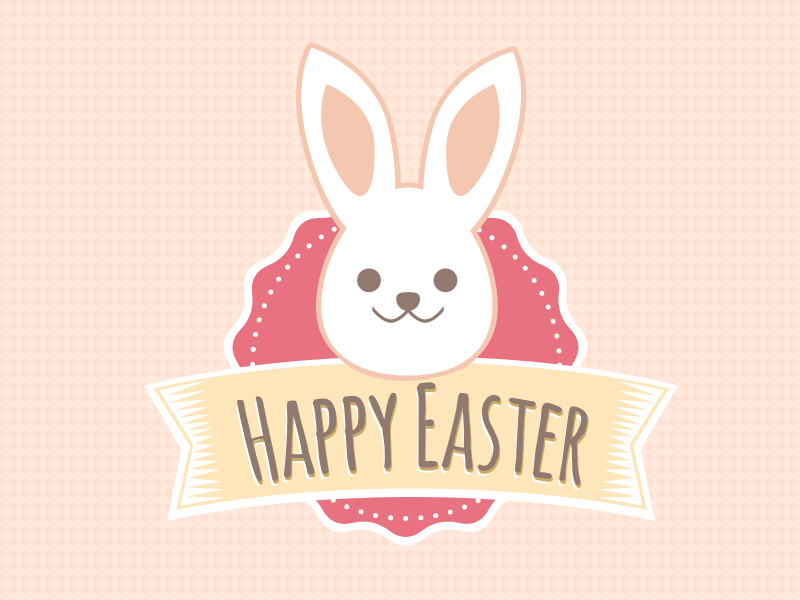 Easter Bunny Logo - Cutest Easter Bunny Badge by Iris Atalay | Dribbble | Dribbble