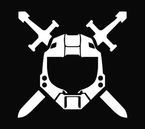 Halo Spartan Logo - Halo Spartan Helmet xBox Vinyl Decal - Texas Die Cuts
