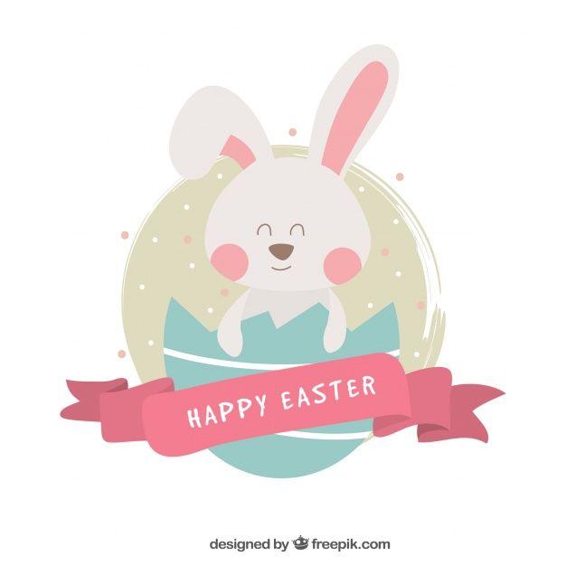 Easter Bunny Logo - Background of lovely happy easter bunny. Stock Image Page