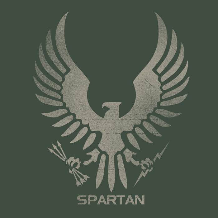 Halo Spartan Logo - Halo Spartan Eagle Mens T-Shirt - NW-5633 from Dark Knight Armoury