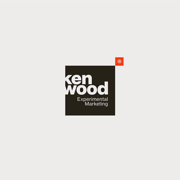 Red Gray Black White Logo - Kenwood Experimental Marketing Design, Square