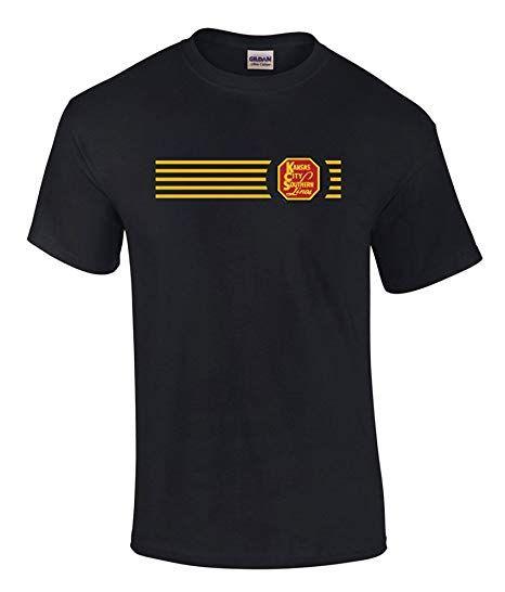 Knasas City Southern Logo - Amazon.com: Kansas City Southern Railway Embroidered Logo Tee [tee98 ...