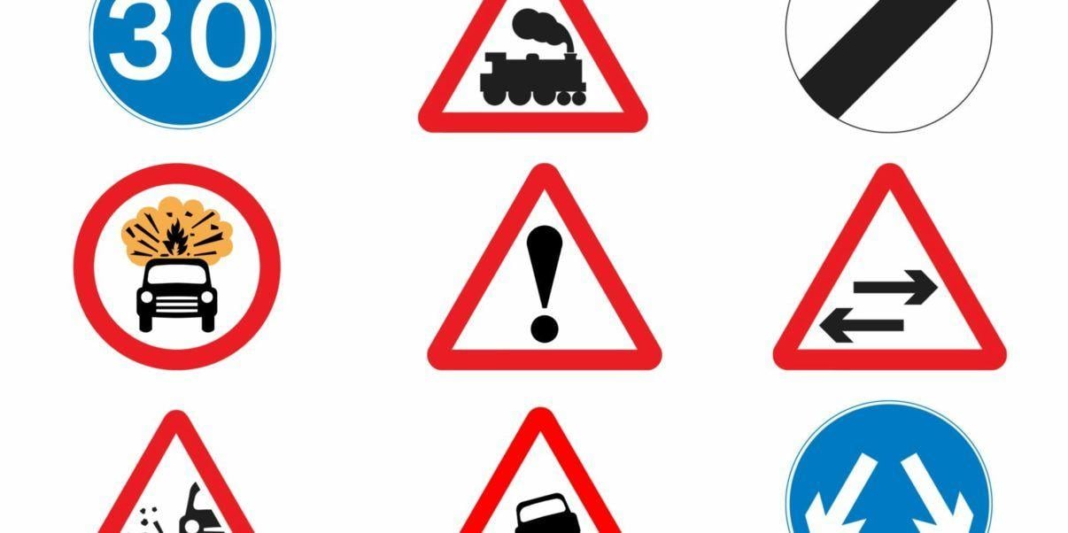 Red Triangular Automotive Logo - of the most confusing road signs in the UK