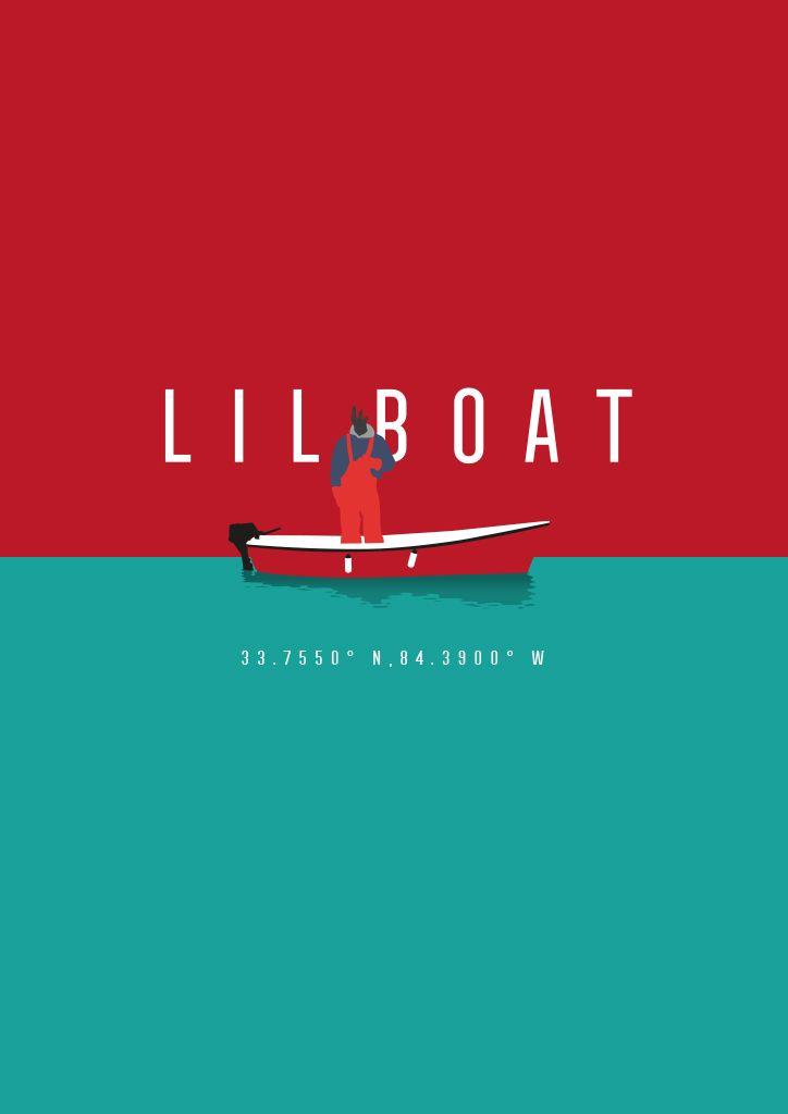 Lil Yachty Logo - Poster about LIL YACHTY's mixtape Lil Boat. Illustration, print