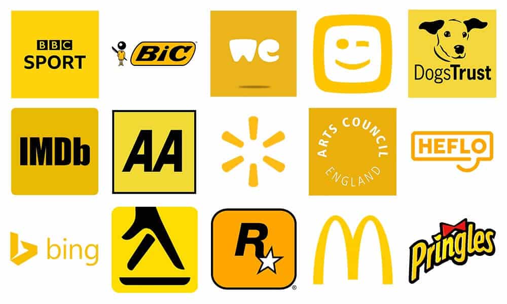 Yellow Business Logo - Colours in Logo Design - Tips and Branding Advice