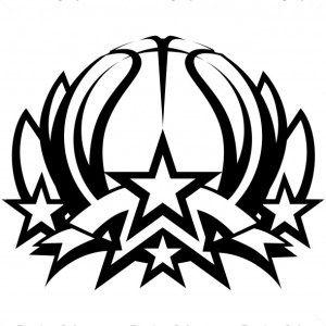 Black and White Basketball Logo - Basketball Graphic Icon Clipart Basketball in Lotus