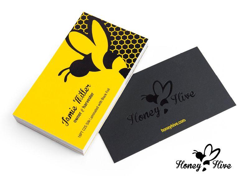 Yellow Business Logo - Honey Hive Logo & Business Card Design by Primoprint | Dribbble ...