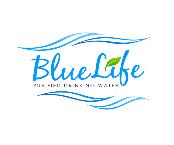Blue Life Logo - Logo Design for Water Company and Business