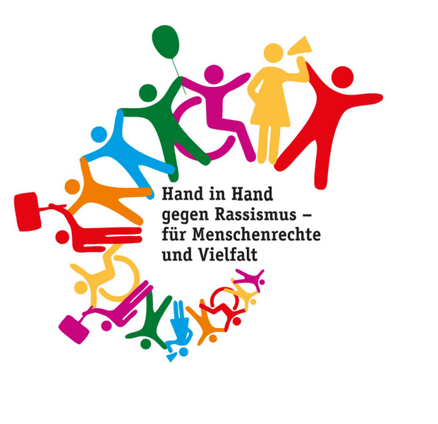 Hand in Hand Logo - Hand in Hand gegen Rassismus – für Menschenrechte und Vielfalt