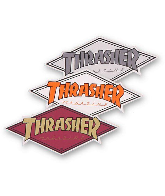 Thrasher Diamond Logo - Thrasher Diamond Logo Assorted Sticker | Zumiez.ca