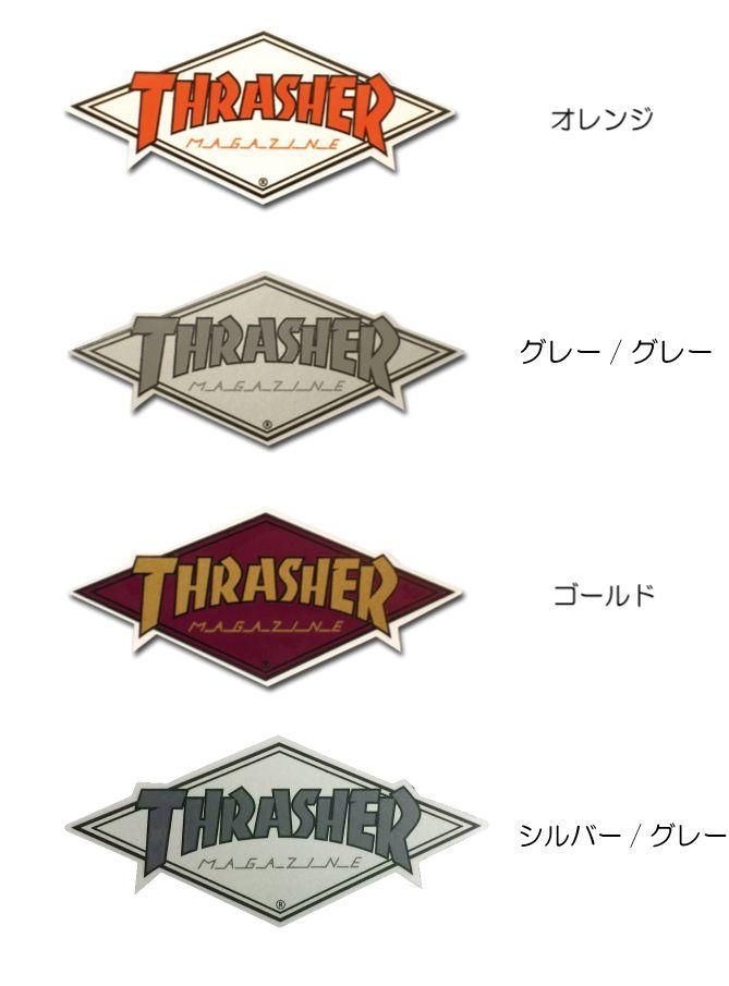 Thrasher Diamond Logo - LINBAK: Diamond logo sticker Thrasher-THRASHER STICKER [DIAMOND LOGO ...