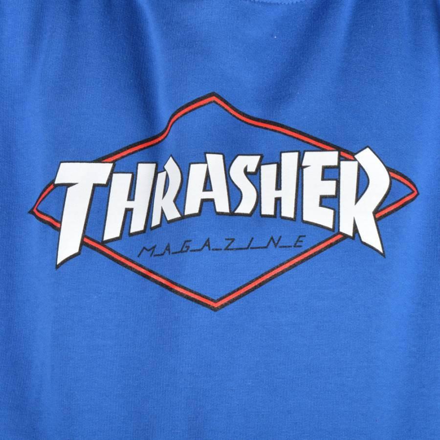 Thrasher Diamond Logo - THRASHER OG Diamond Logo Hood - Royal – Ballistyx Snowboard Store