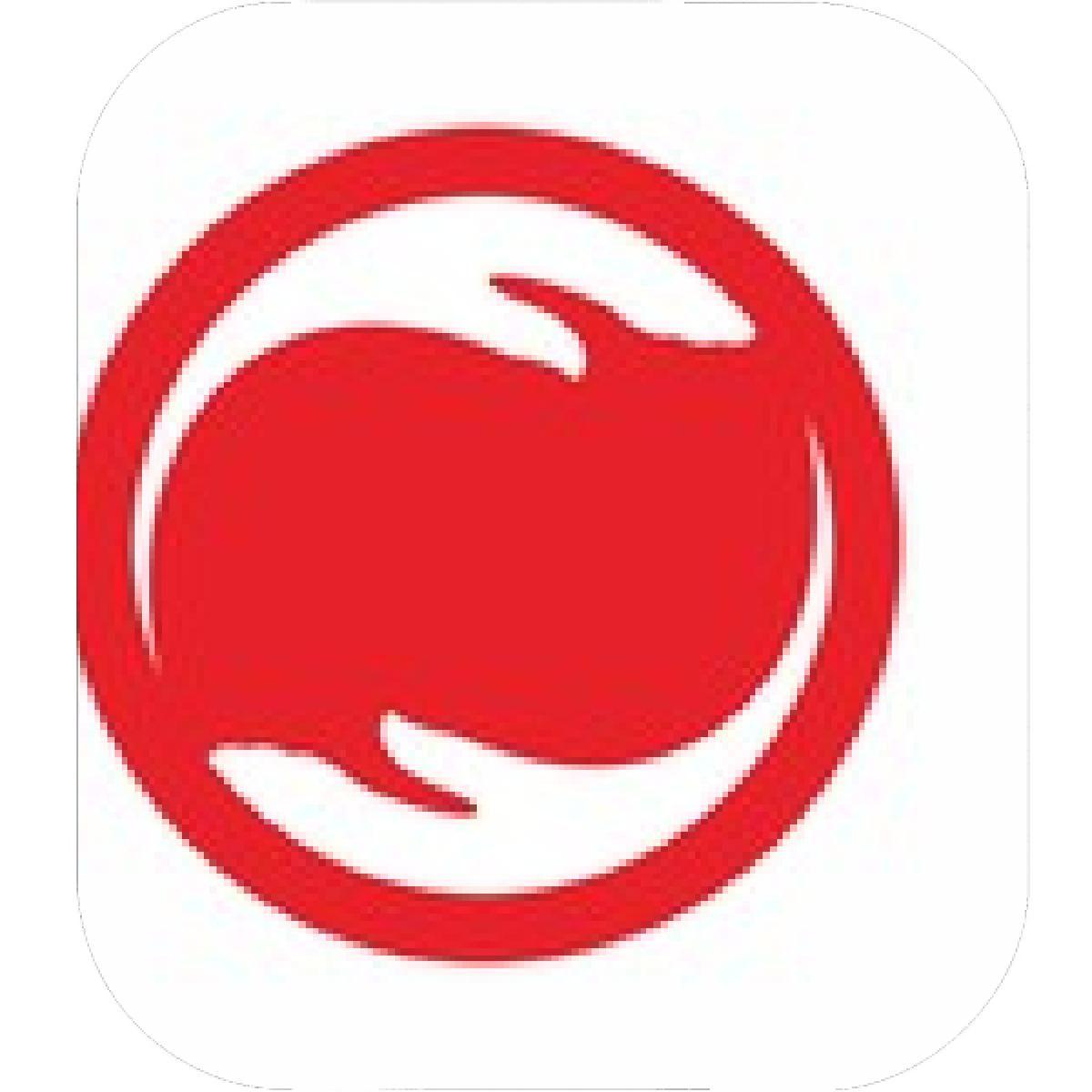 Two Hands On a Red Circle Logo - Designs
