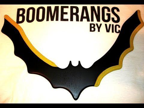 Batman Boomerang Logo - Batarang boomerang that really returns when thrown - YouTube