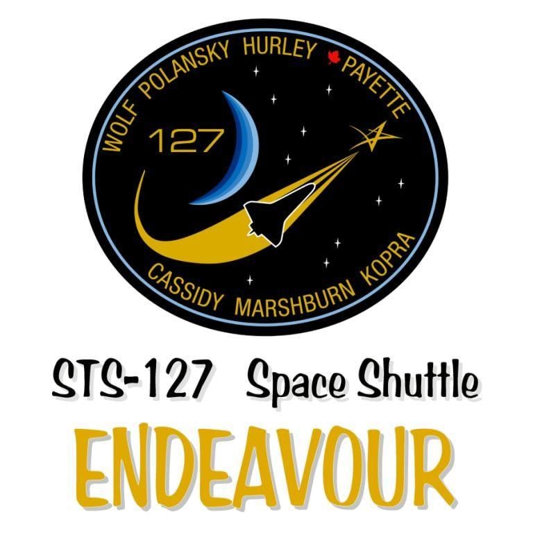 Space Shuttle Logo - NASA Space Shuttle STS-127 Mission Logo T Shirt