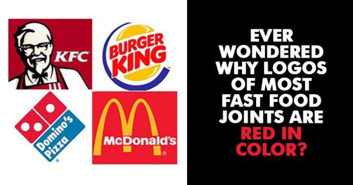 Red Fast Food Burger Logo - Know Why Most Fast-Food Logos Are Red & Yellow - Marketing Mind