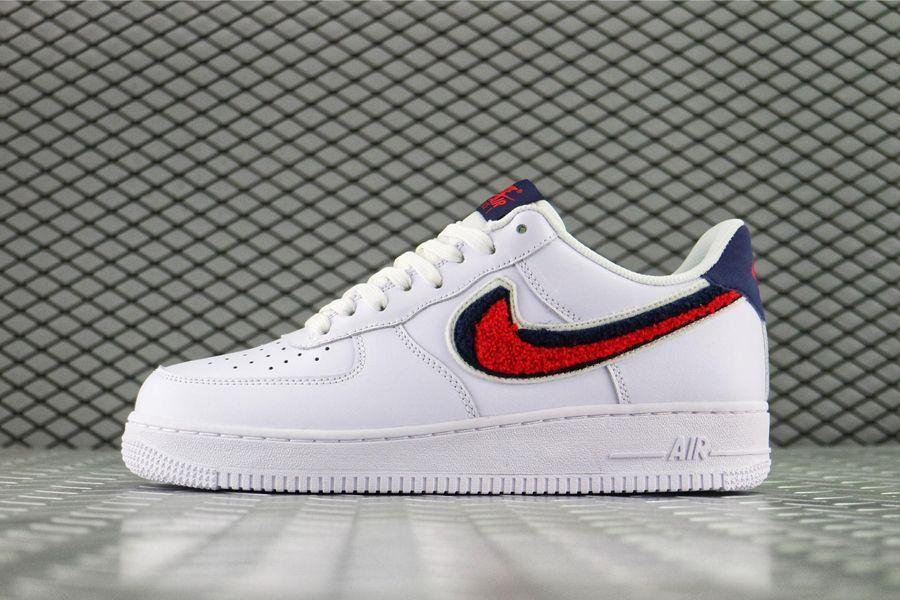 Red and Blue Nike Logo - Where to buy Buy Nike Air Force 1 Low 3D Chenille Swoosh