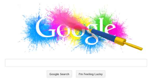 Homepage Google Logo - Holi Google Logo Celebrates India's Festival Of Colors On Google ...