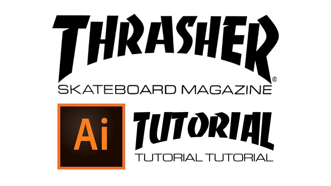 Thrasher Skateboarding Logo - How to: Thrasher Logo in Illustrator - YouTube