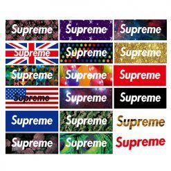 Surpreme Logo - 18pcs No Repeat Supreme Box Logo Stickers, Buy Luggage Bumper ...