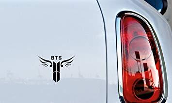 Wings and Shield Car Logo - BTS Logo Shield Wings Version 2 Car Die Cut Vinyl Decal