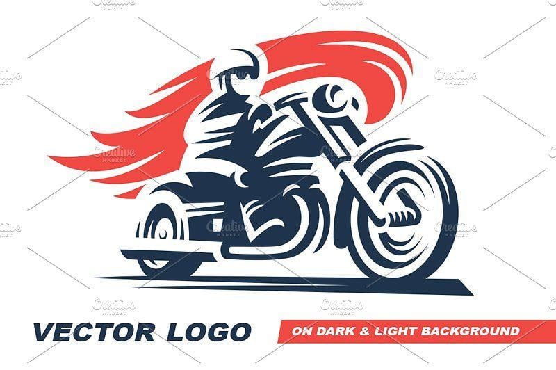 Motorcycle Logo - Classic Motorcycle logo Graphic Objects Creative Market
