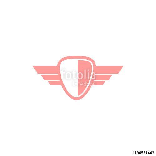 Wings and Shield Car Logo - shield with wing logo design, shield with wing icon, logo design ...